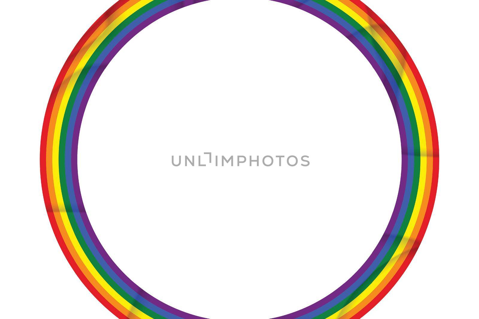 Flag LGBT icon, round frame. Template design, vector illustration. Love wins. LGBT symbol in rainbow colors. Gay pride collection by allaku
