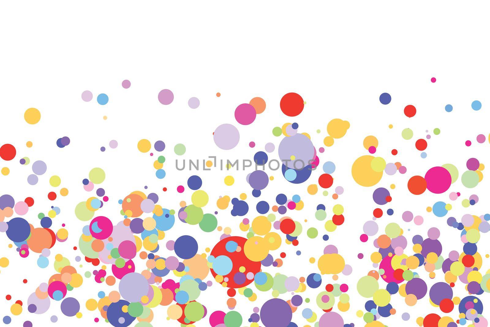 Light multicolor background, colorful vector texture with circles. Splash effect banner. Glitter silver dot abstract illustration with blurred drops of rain. Pattern for web page, banner,poster, card by allaku