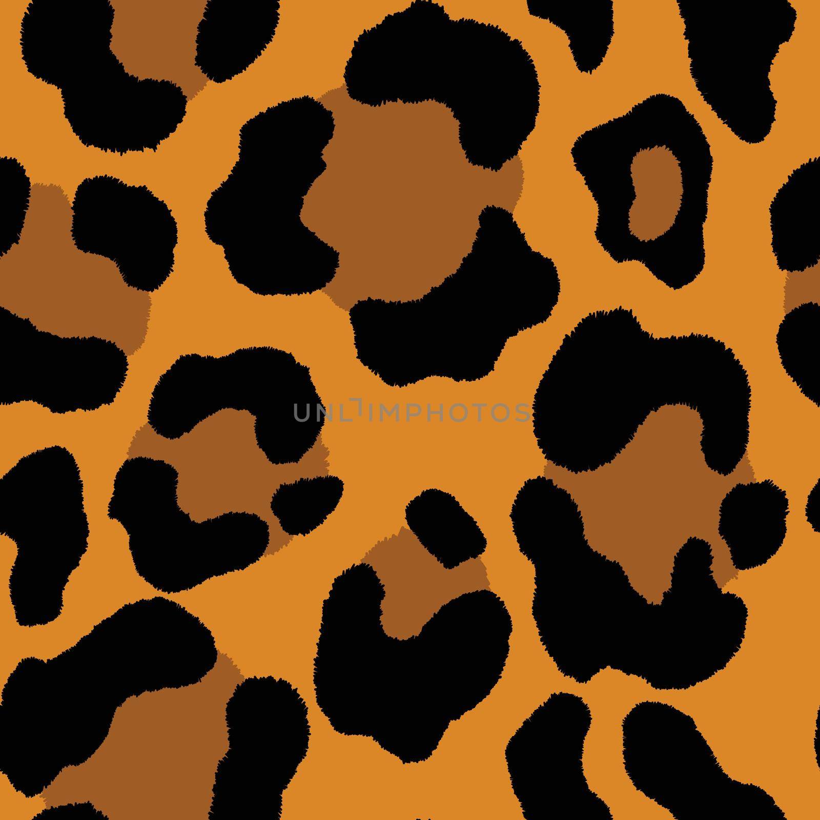 Abstract modern leopard seamless pattern. Animals trendy background. Brown and beige decorative vector stock illustration for print, card, postcard, fabric, textile. Modern ornament of stylized skin by allaku