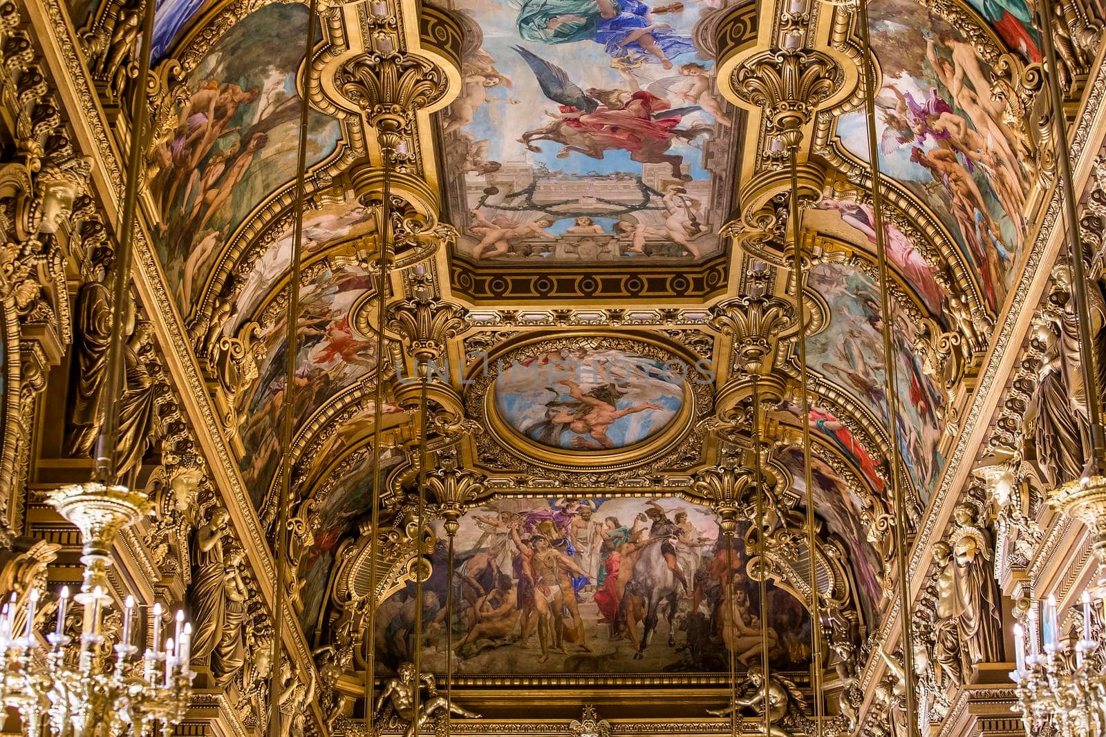 The Palais Garnier, Opera of Paris, interiors and details by photogolfer