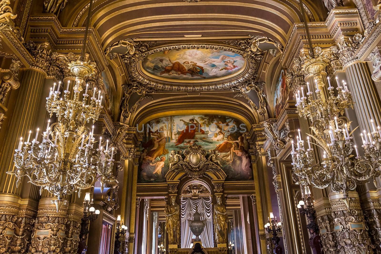 The Palais Garnier, Opera of Paris, interiors and details by photogolfer