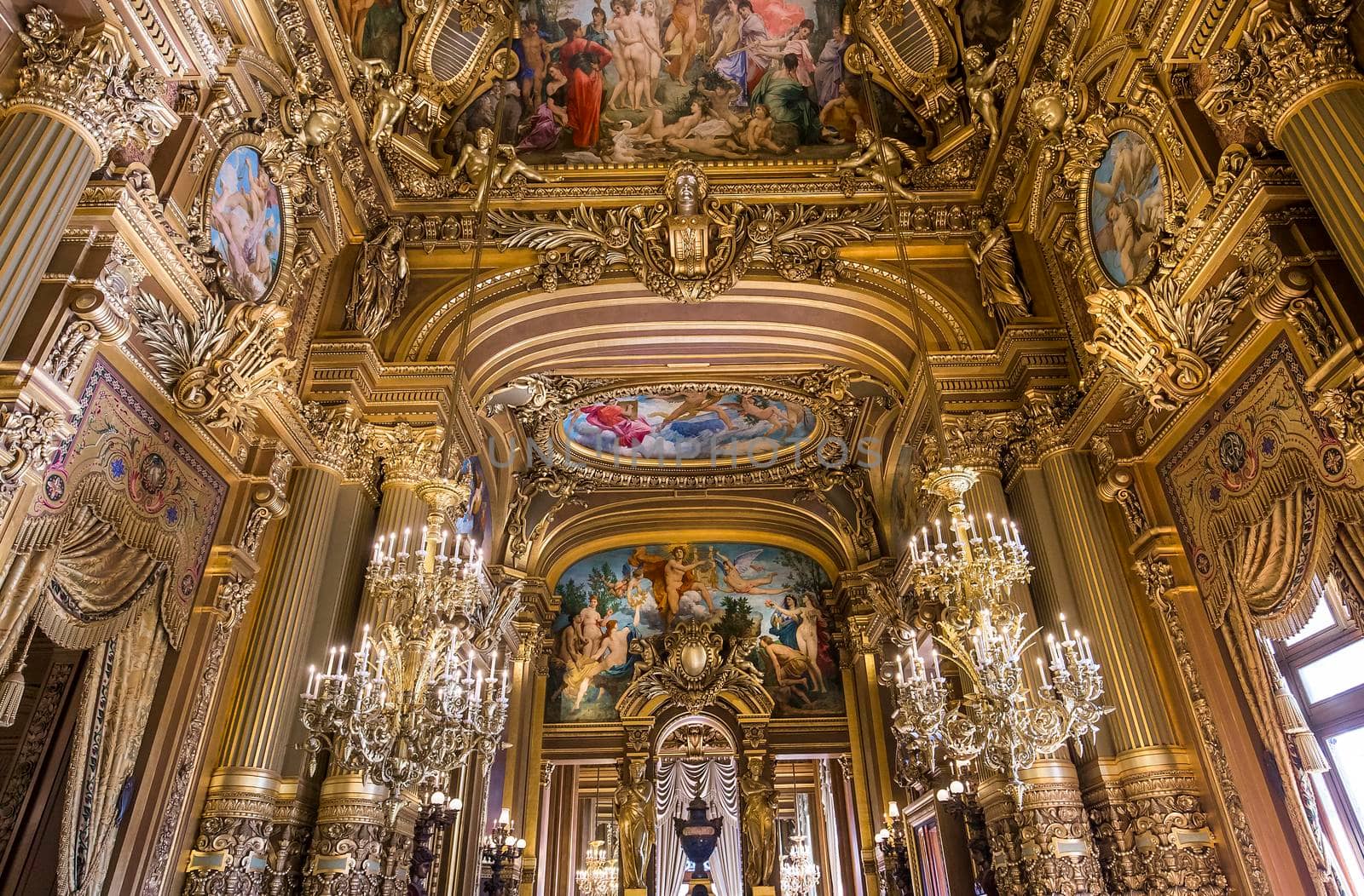 The Palais Garnier, Opera of Paris, interiors and details by photogolfer