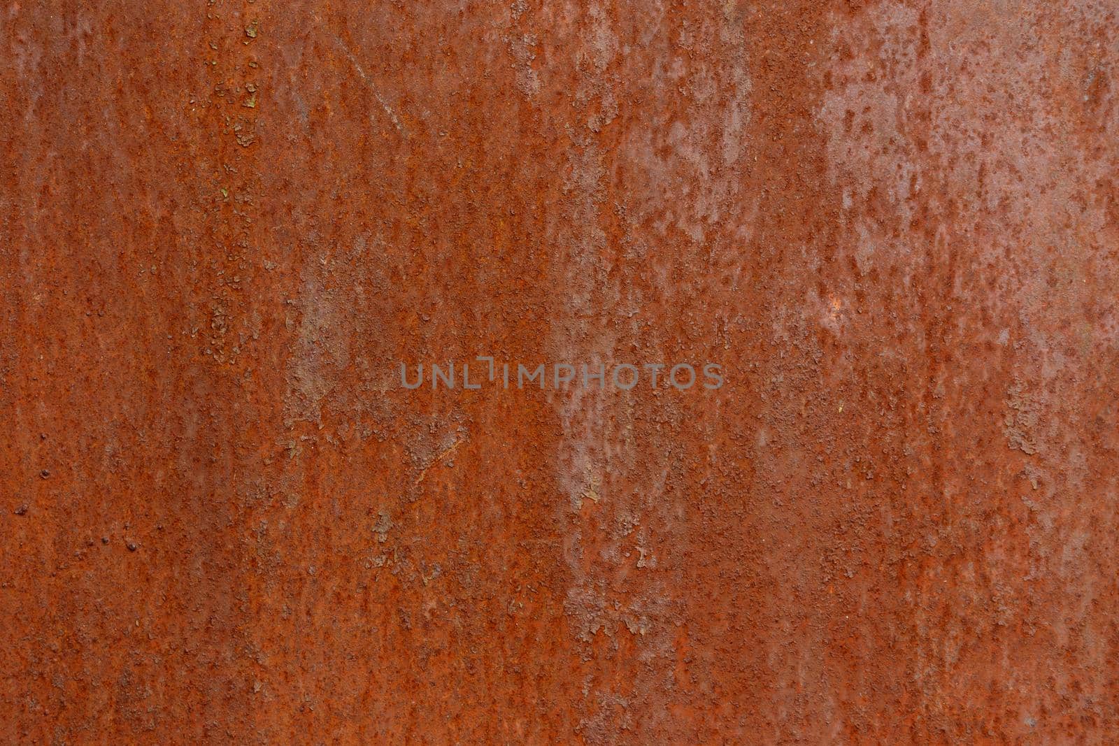 flat dry red rusted iron flat sheet surface close-up background and texture