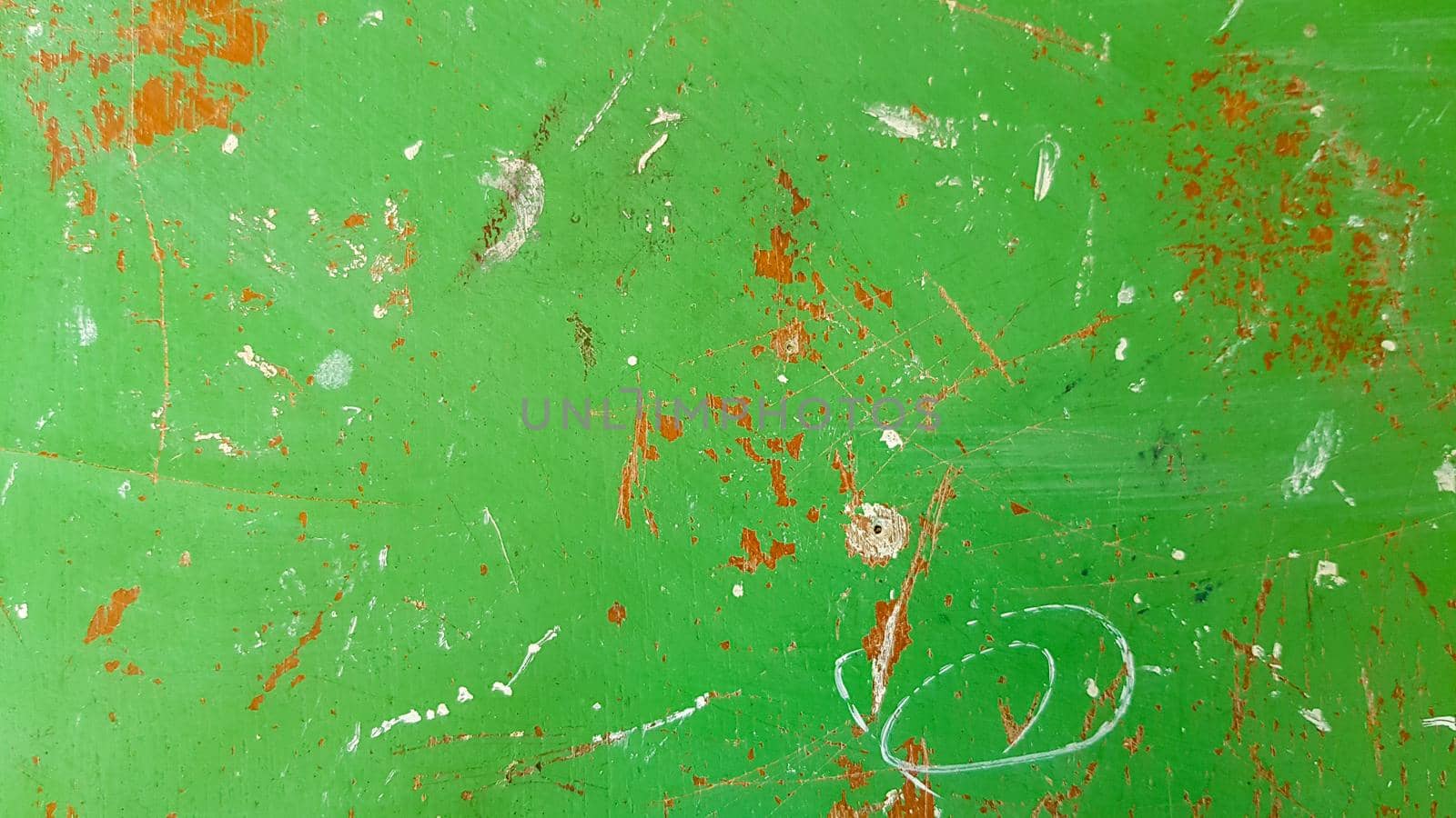 Old green grungy wall background or texture