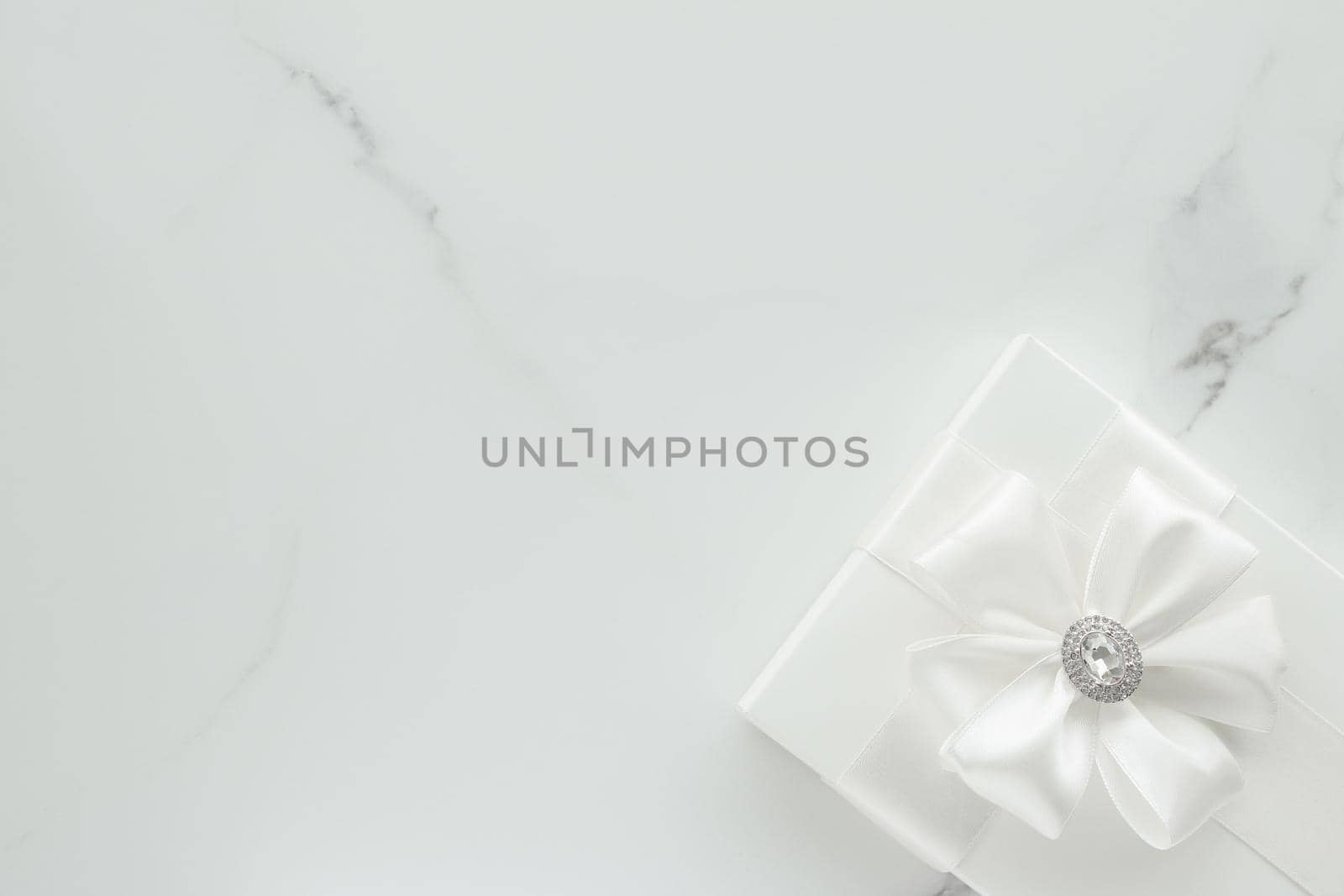 Romantic celebration, lifestyle and holiday present concept - Luxury wedding gifts on marble