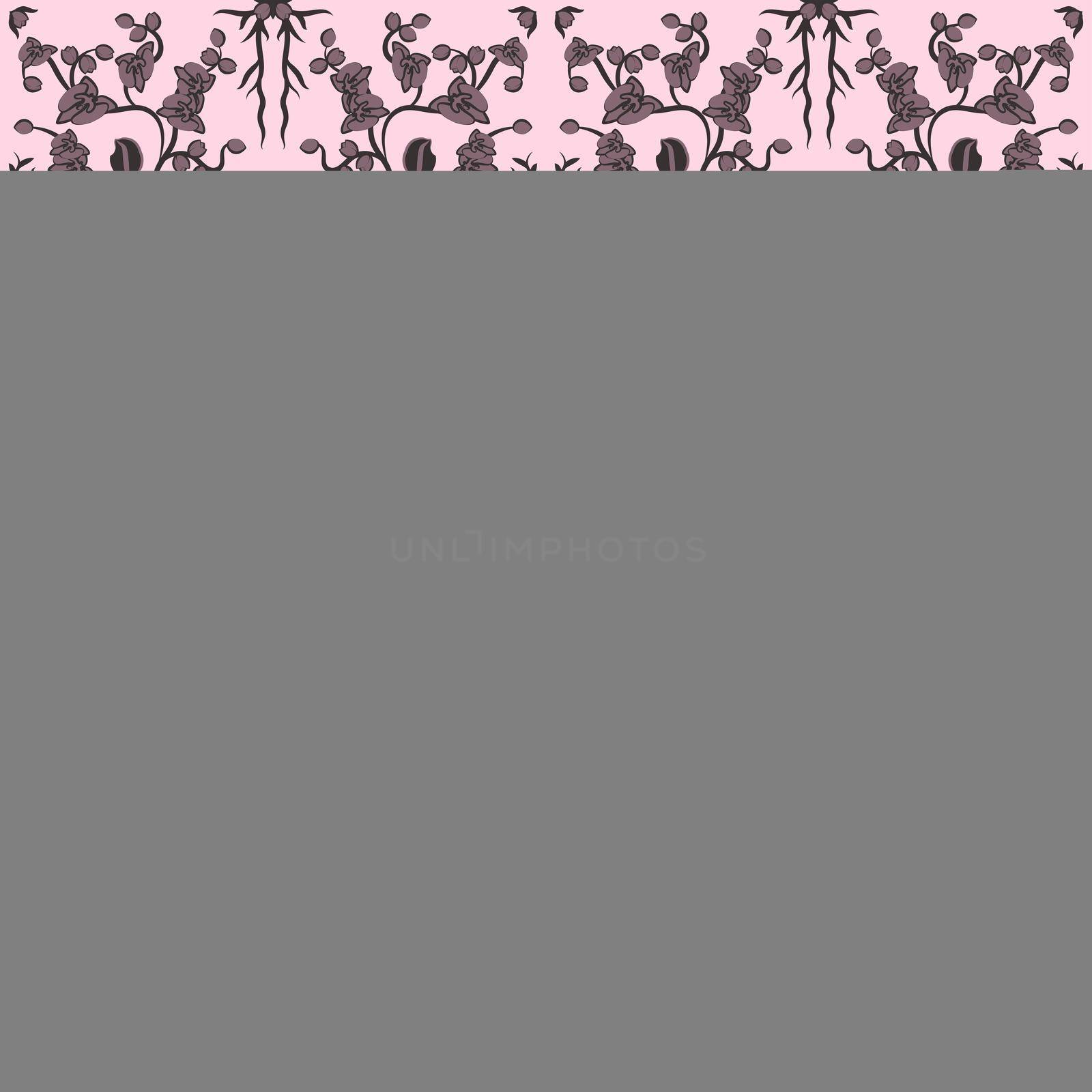 Floral pattern with abstract flowers. Ethnic endless background with ornamental decorative elements with traditional ethnic motives, tribal geometric figures. Print for wrapping, background.  Use for wallpaper, pattern fills, web page background