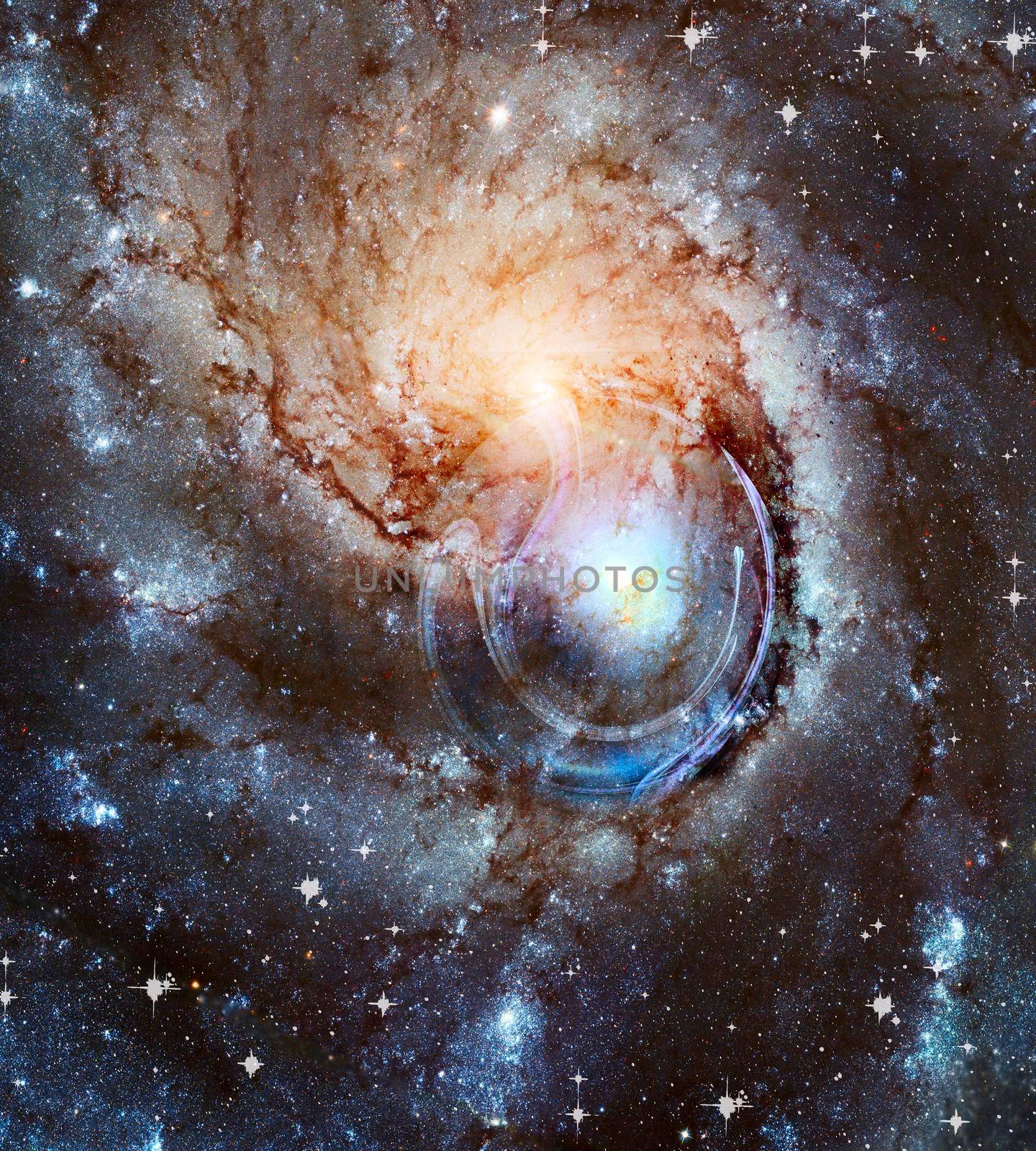 A spiral star galaxy in the Universe. by georgina198
