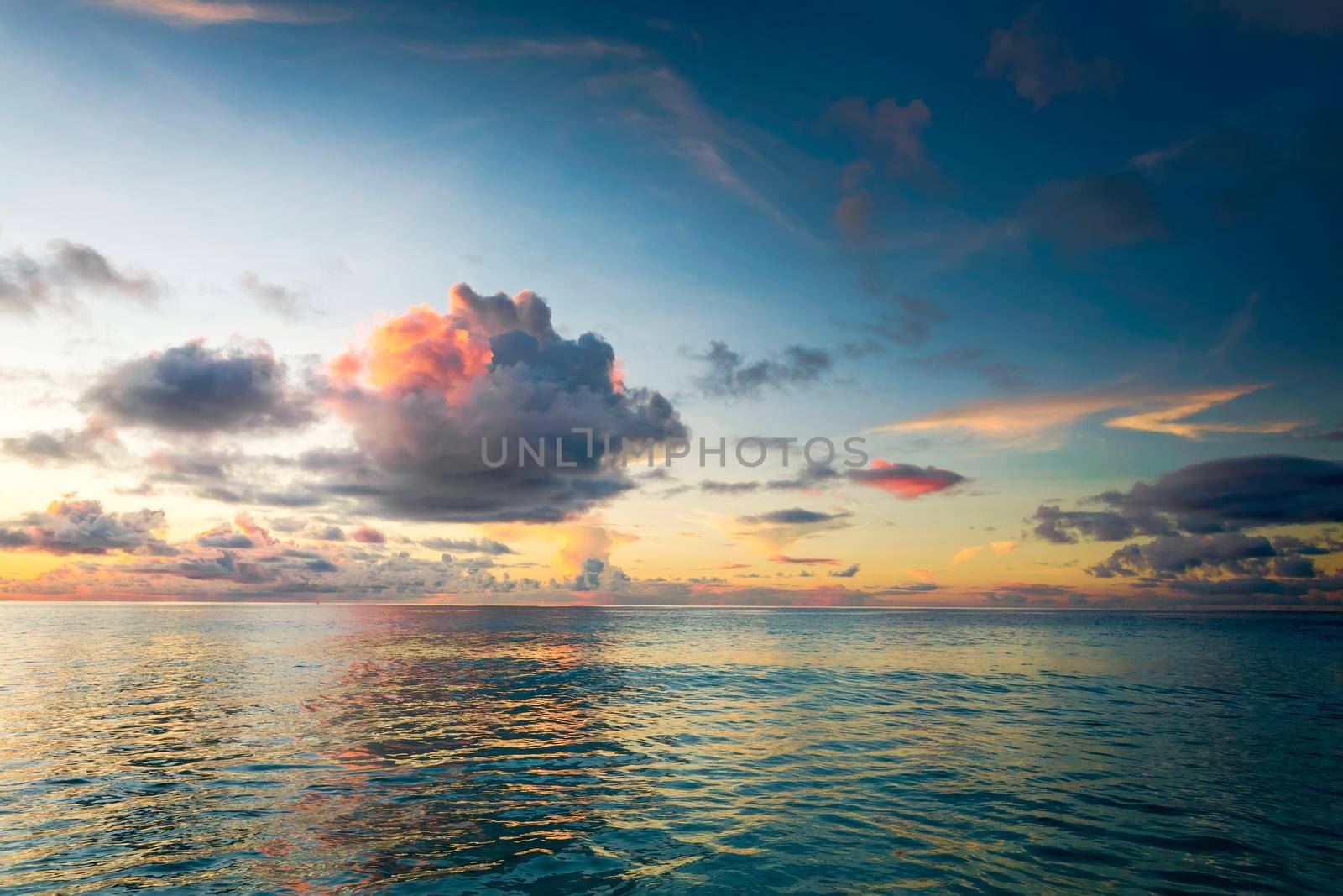 Beautiful view of a tropical beach in Praslin, Seychelles