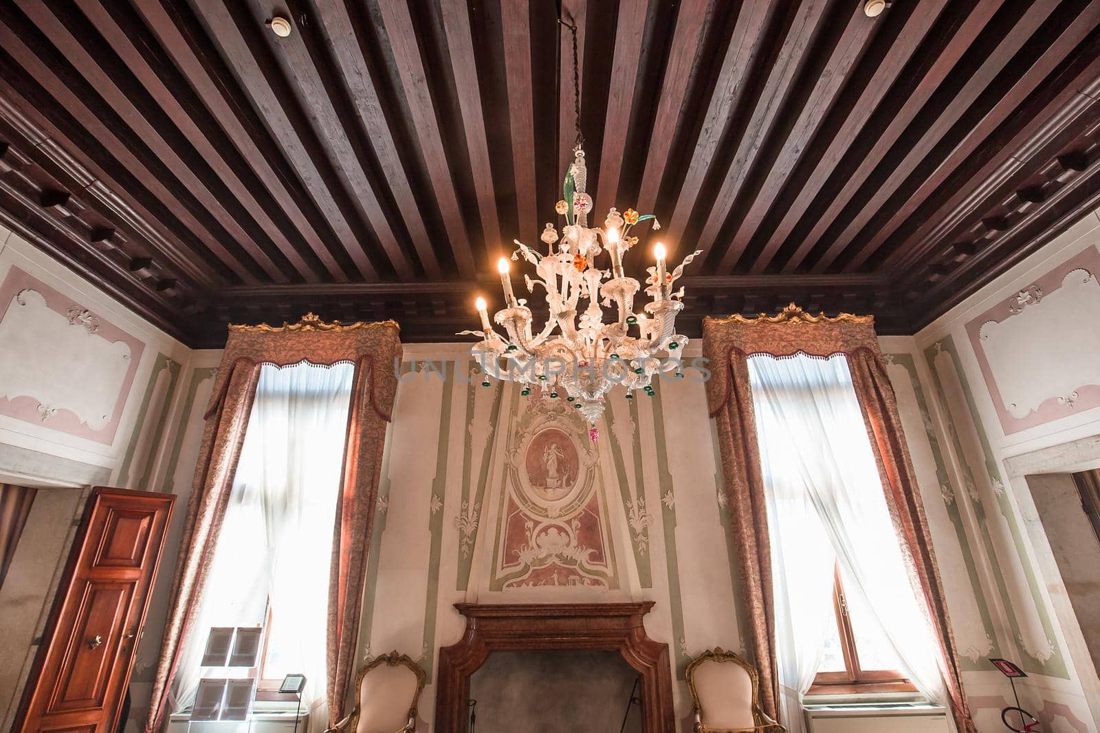 interiors of the Ca' Rezzonico palace, Venice, Italy by photogolfer