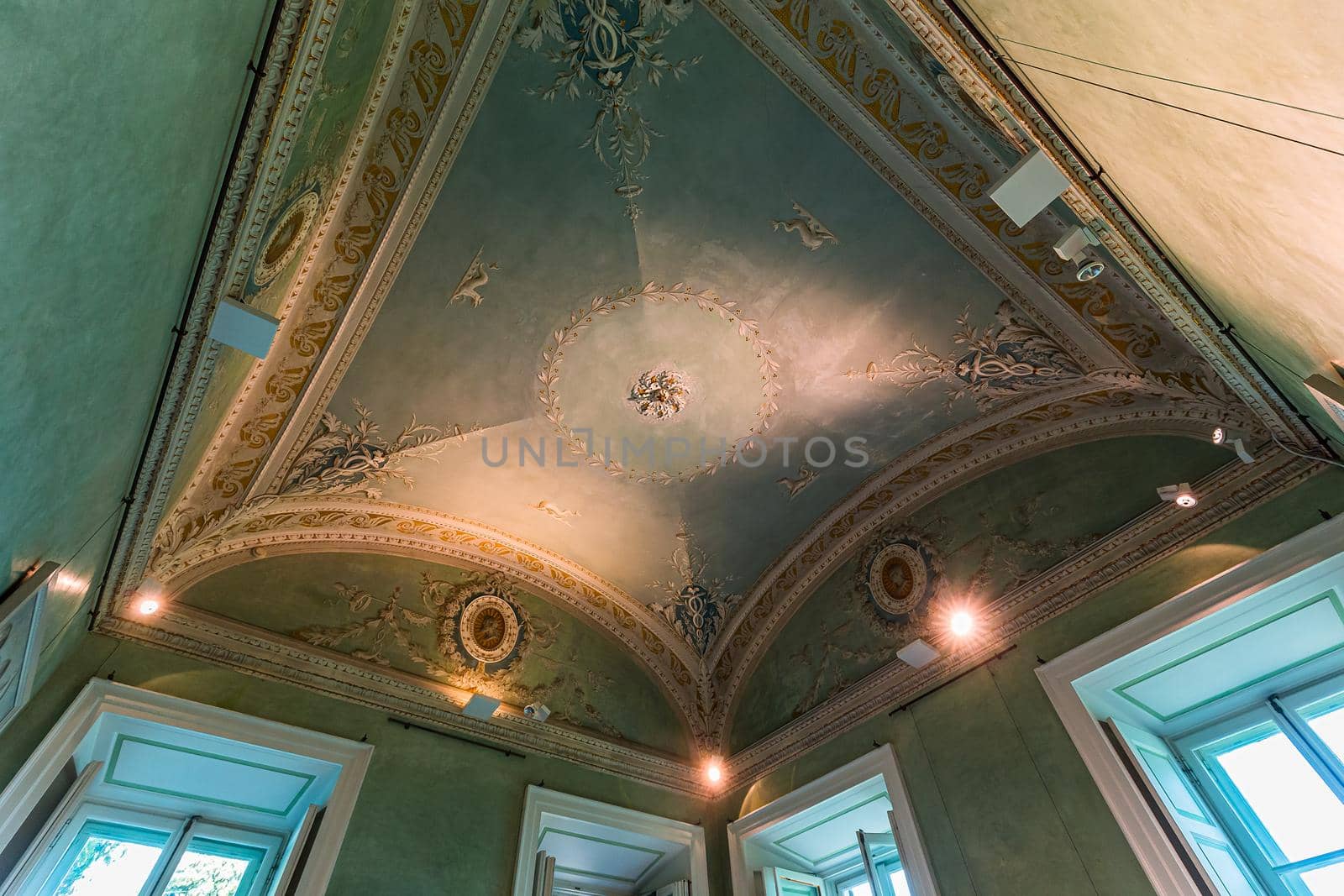 TREMEZZO, ITALY, JUNE 03, 2019 : interiors of villa Carlotta, on lake Como, june 03, 2019, in Tremezzo, italy