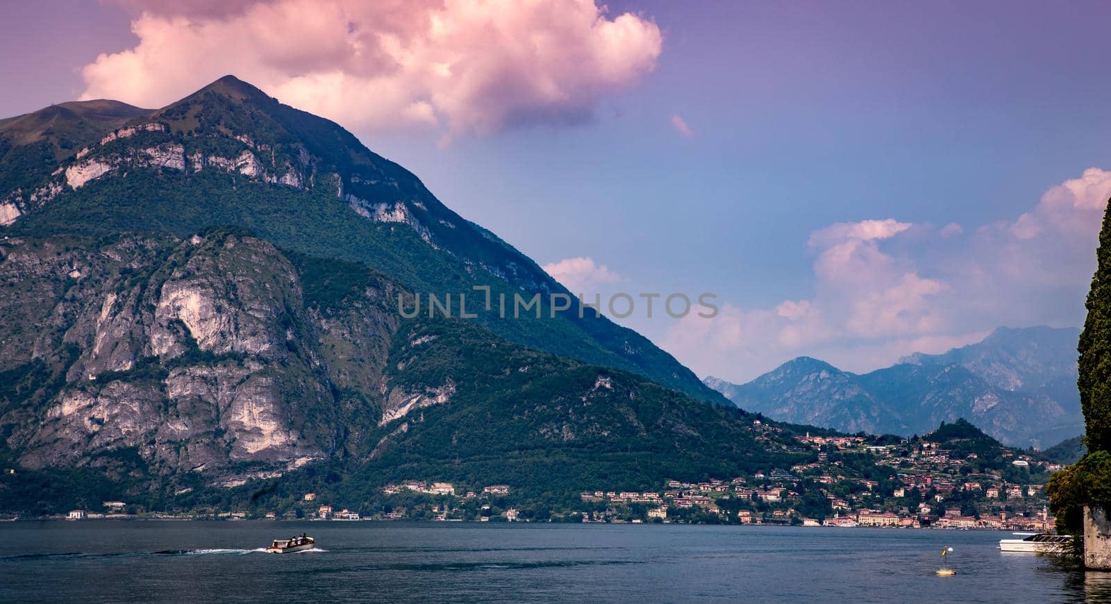 VARENNA, ITALY, JUNE 05, 2019 : exteriors and gardens of villa Monastero, on lake Como, june 05, 2019, in Varenna, italy