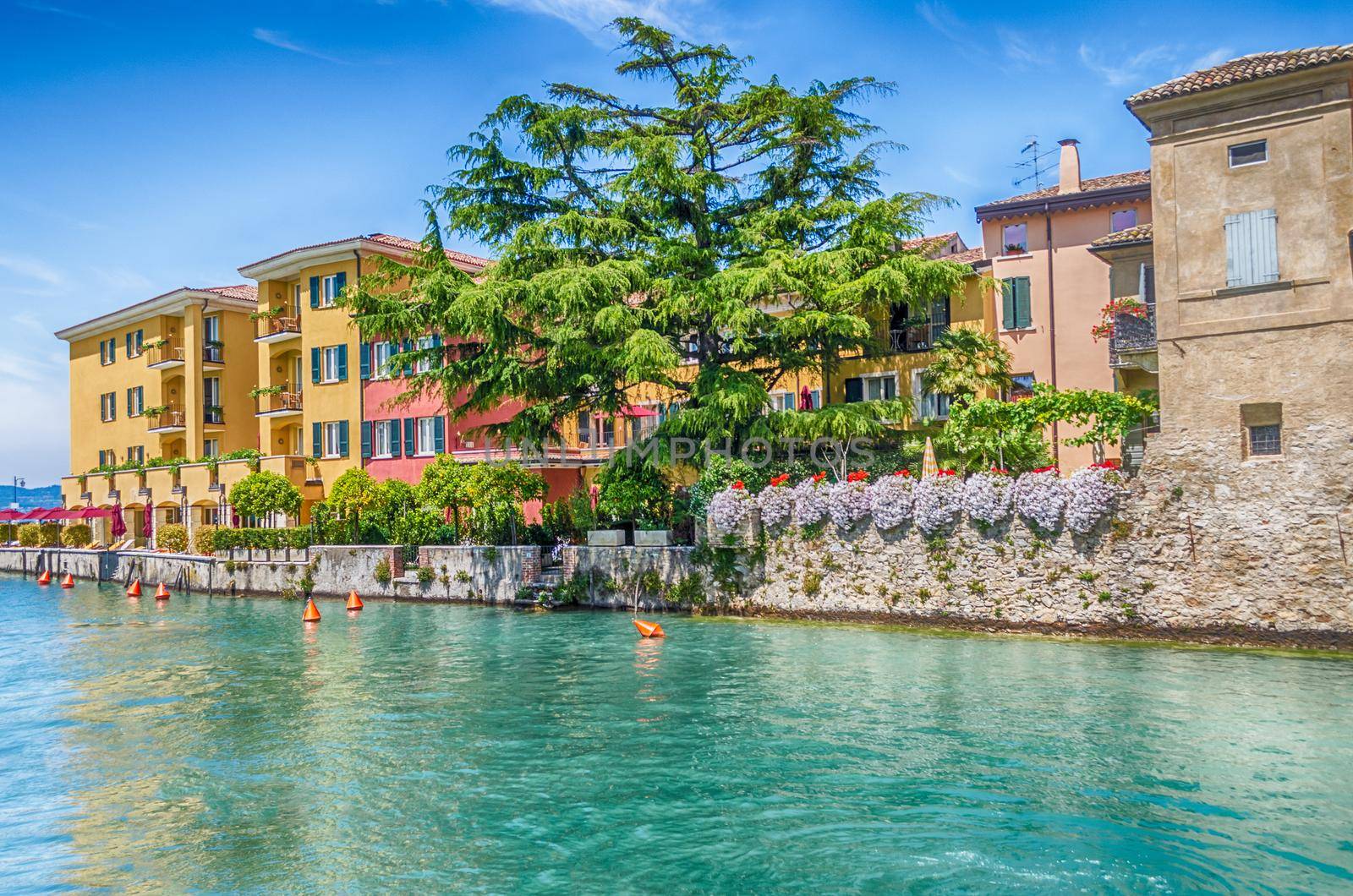 Scenic view of Sirmione, Lake Garda, Italy by marcorubino