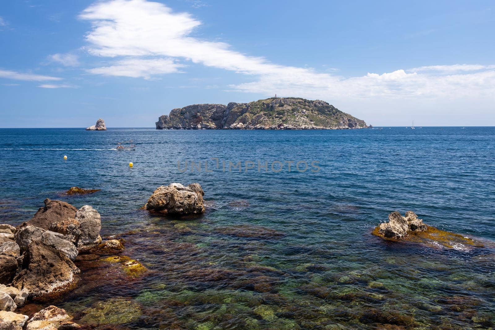 Beautiful seascape in Spanish Costa Brava near small town L Estartit by Digoarpi