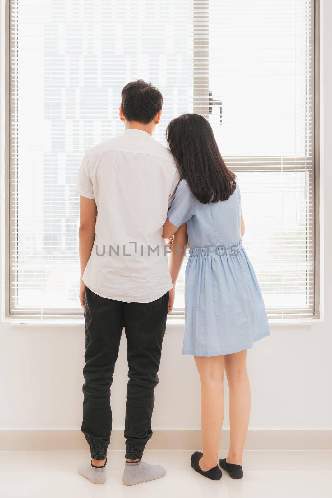 Couple in love. Young couple standing together
