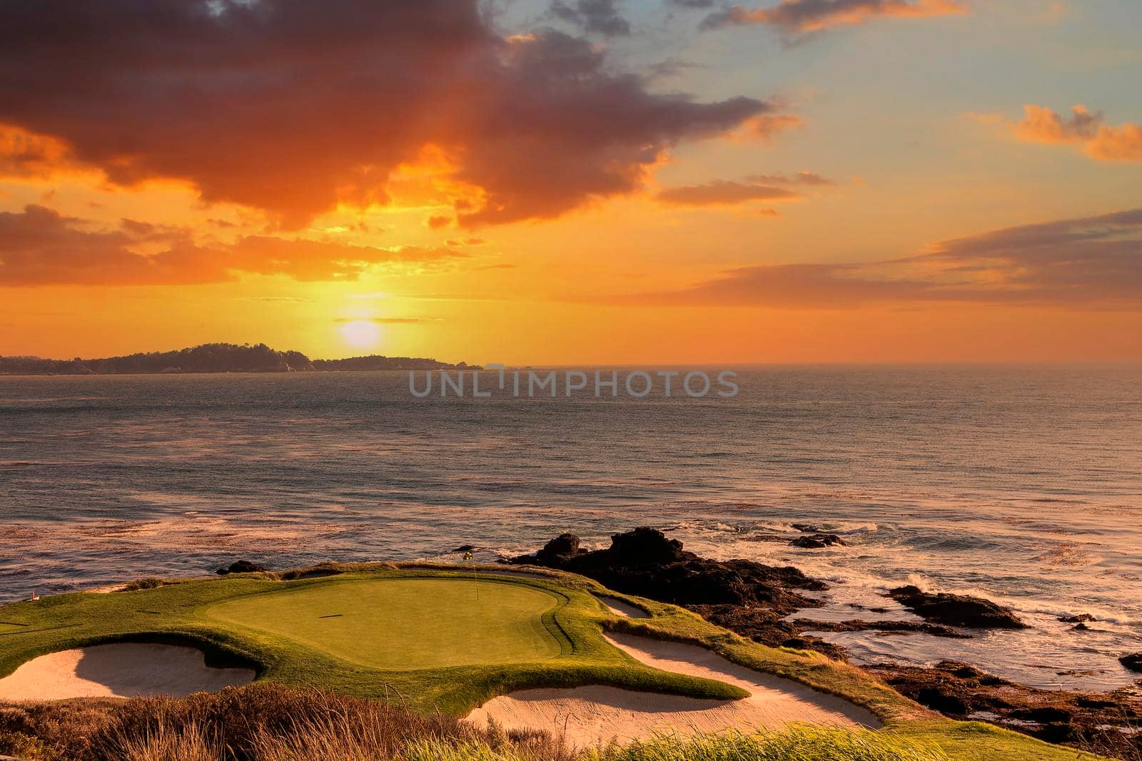 Pebble Beach golf course, Monterey, California, USA by photogolfer