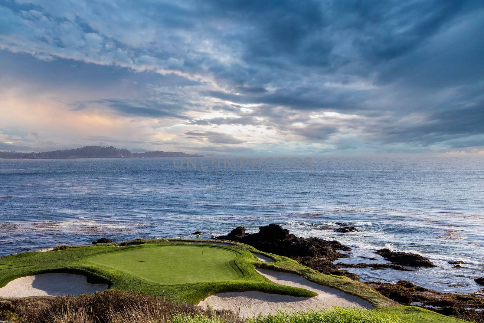 Pebble Beach golf course, Monterey, California, USA by photogolfer