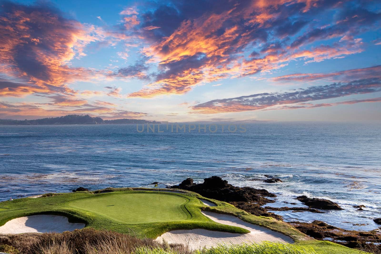 Pebble Beach golf course, Monterey, California, USA by photogolfer