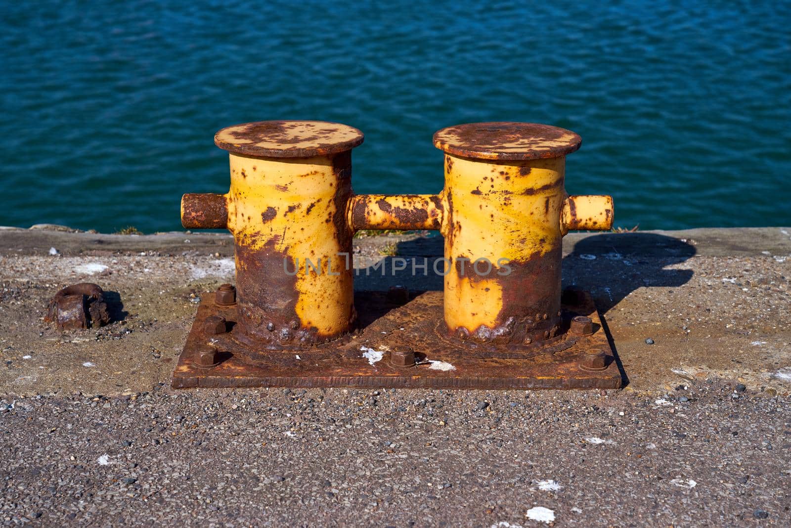 A double bitt mooring bollard by ChrisWestPhoto