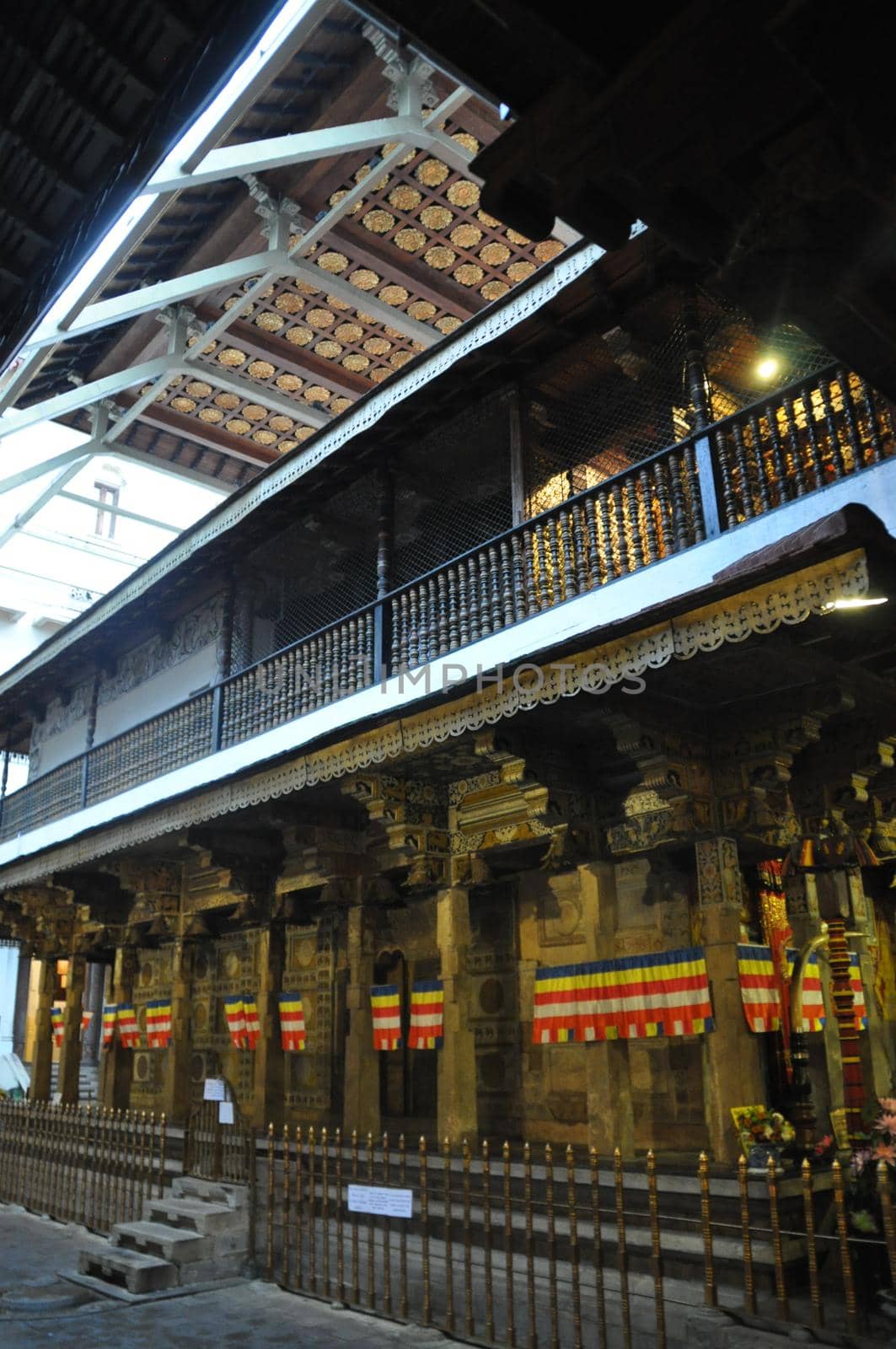 Temple of the Sacred Tooth Relic in Kandy, Sri Lanka.