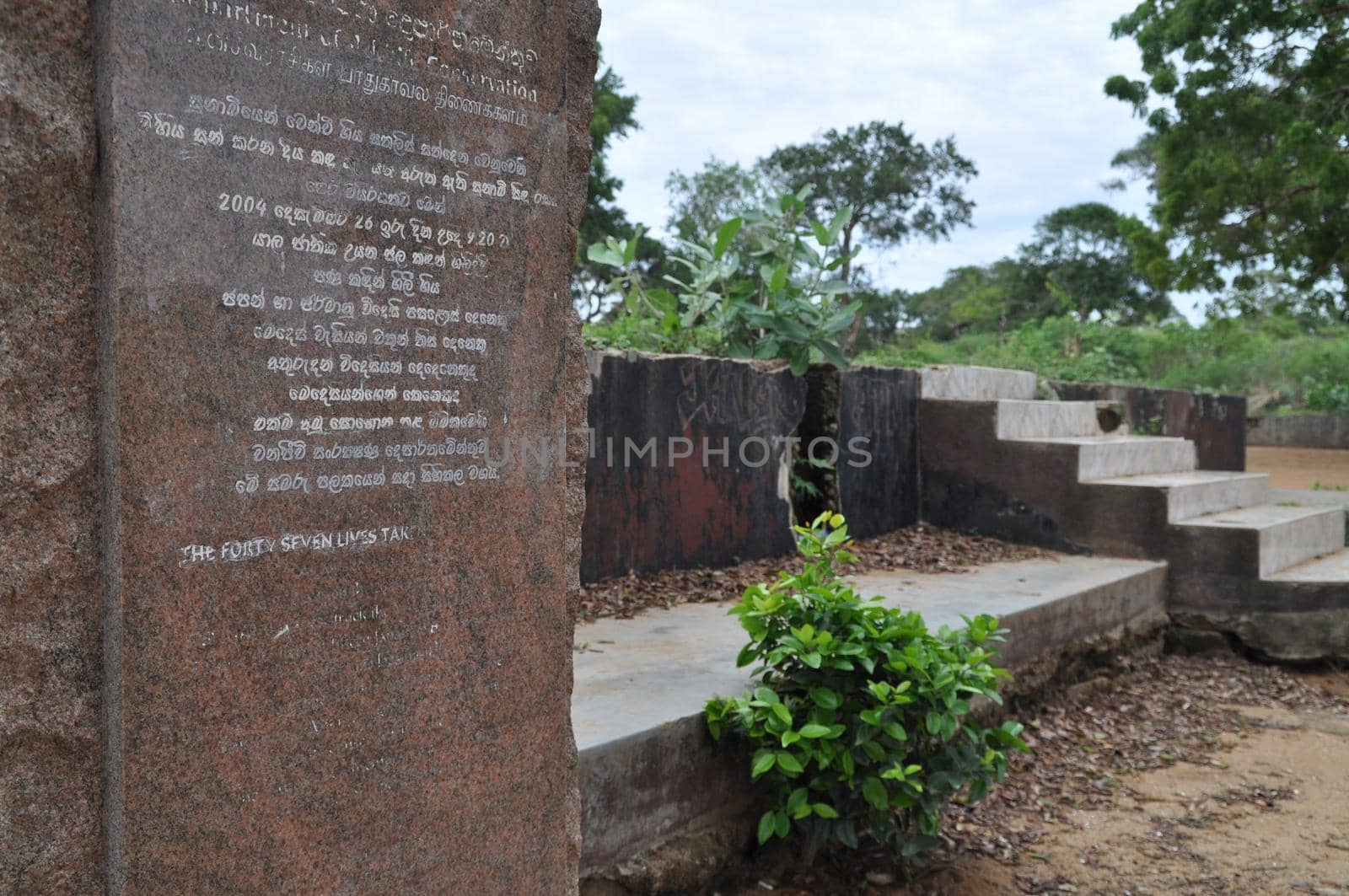 Tsunami Memorial at Yala National Park, Sri Lanka by Capos