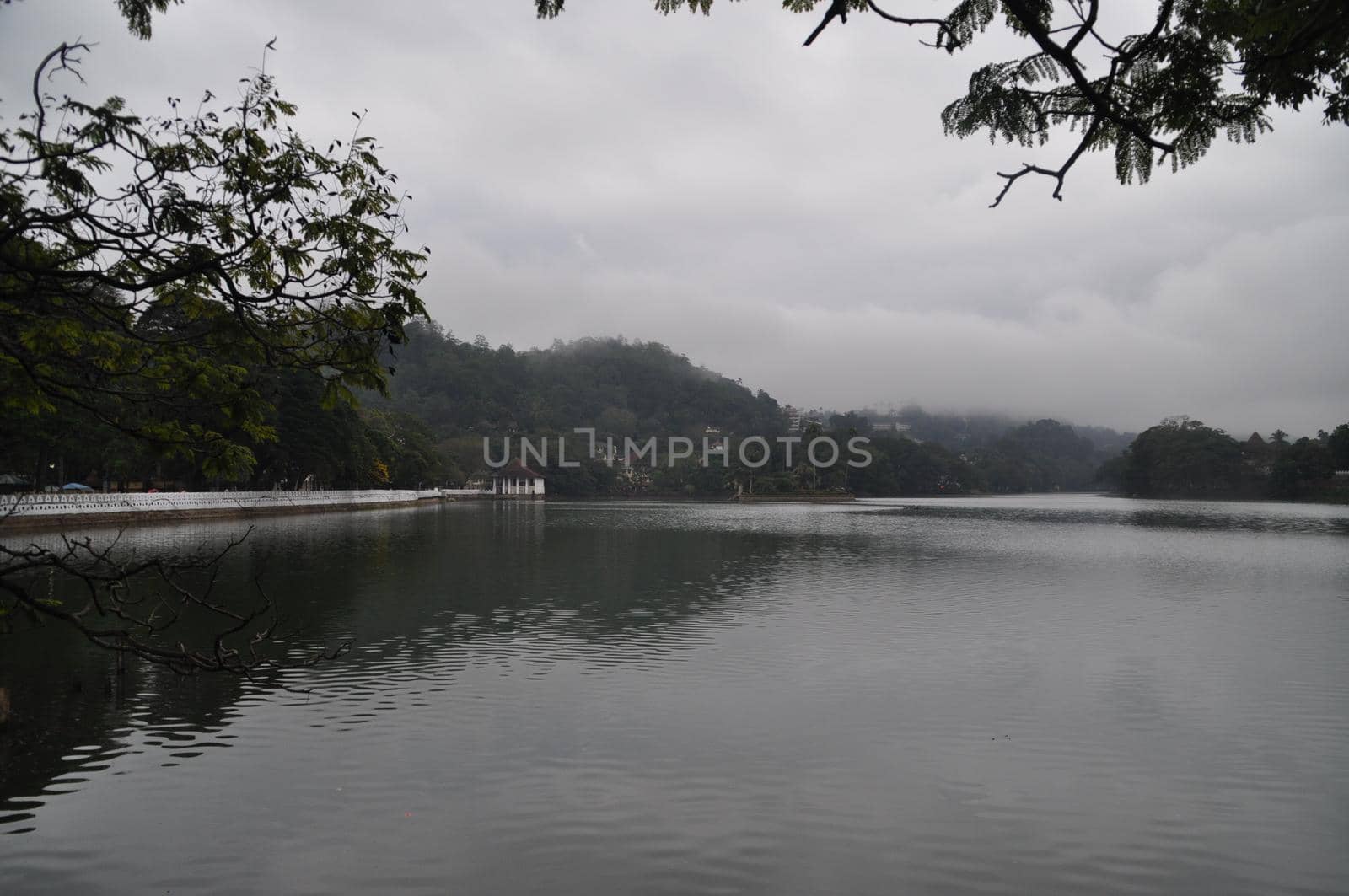 View on Kandy Lake in Sri Lanka by Capos
