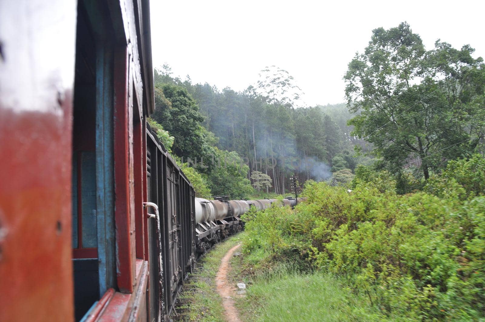 Old train between Ella and Nuwara Eliya, Sri Lanka. by Capos
