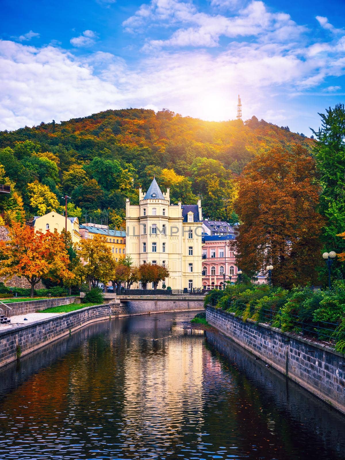 World-famous for its mineral springs, the town of Karlovy Vary (Karlsbad) was founded by Charles IV in the mid-14th century.