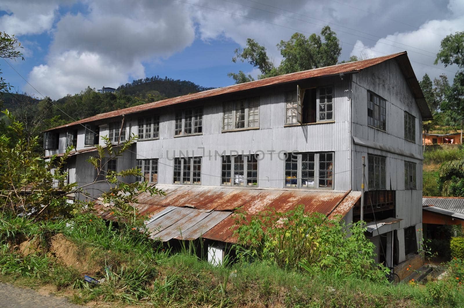 An abandoned tea factory near Ella in Sri Lanka.