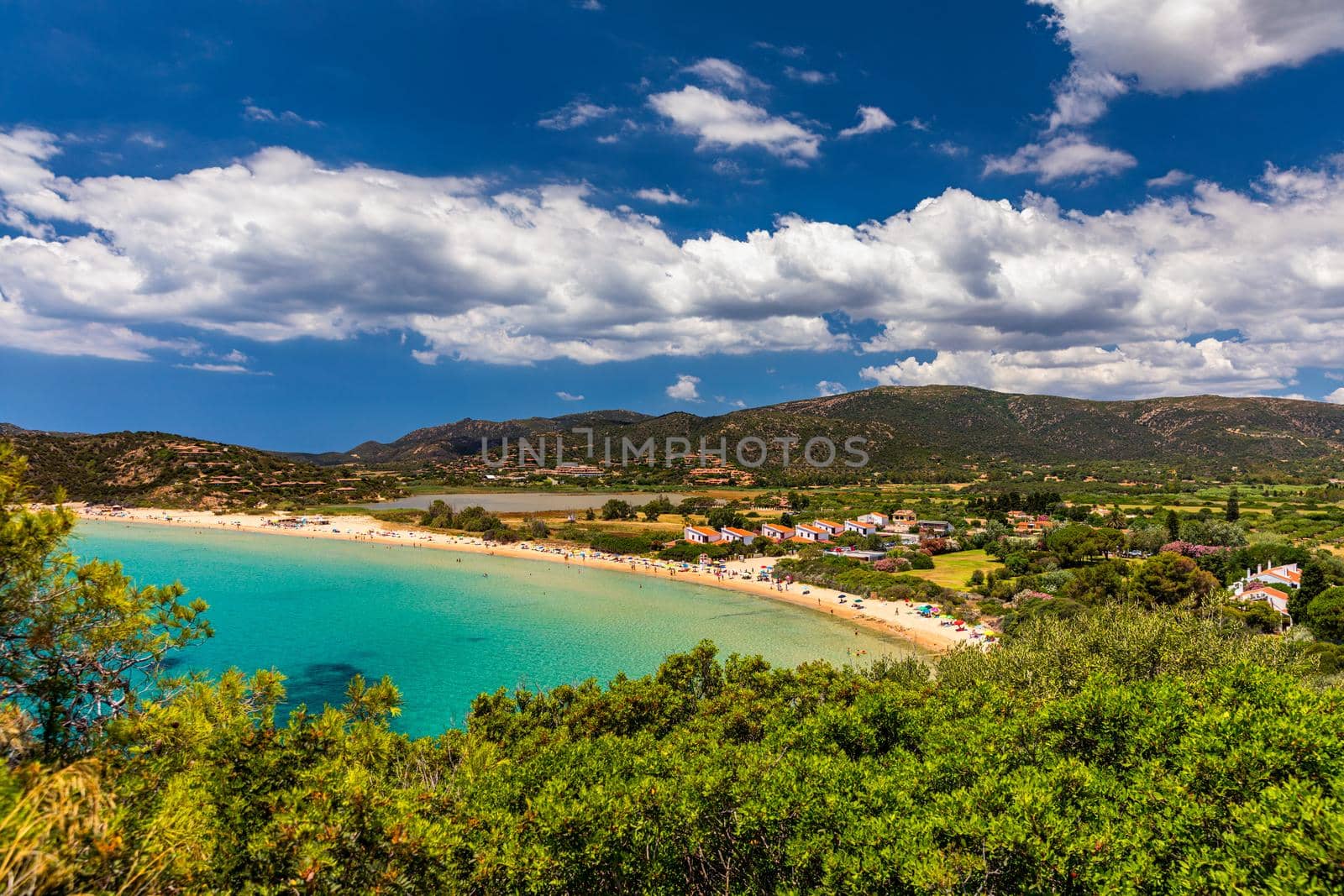 Spaggia di Chia Sa Colonia neach famous Chia beach, Sardinia, Italy. Spaggia di Chia Sa Colonia near famous Chia beach, Sardinia, Italy. Sardinia is the second largest island in the Mediterranean Sea
