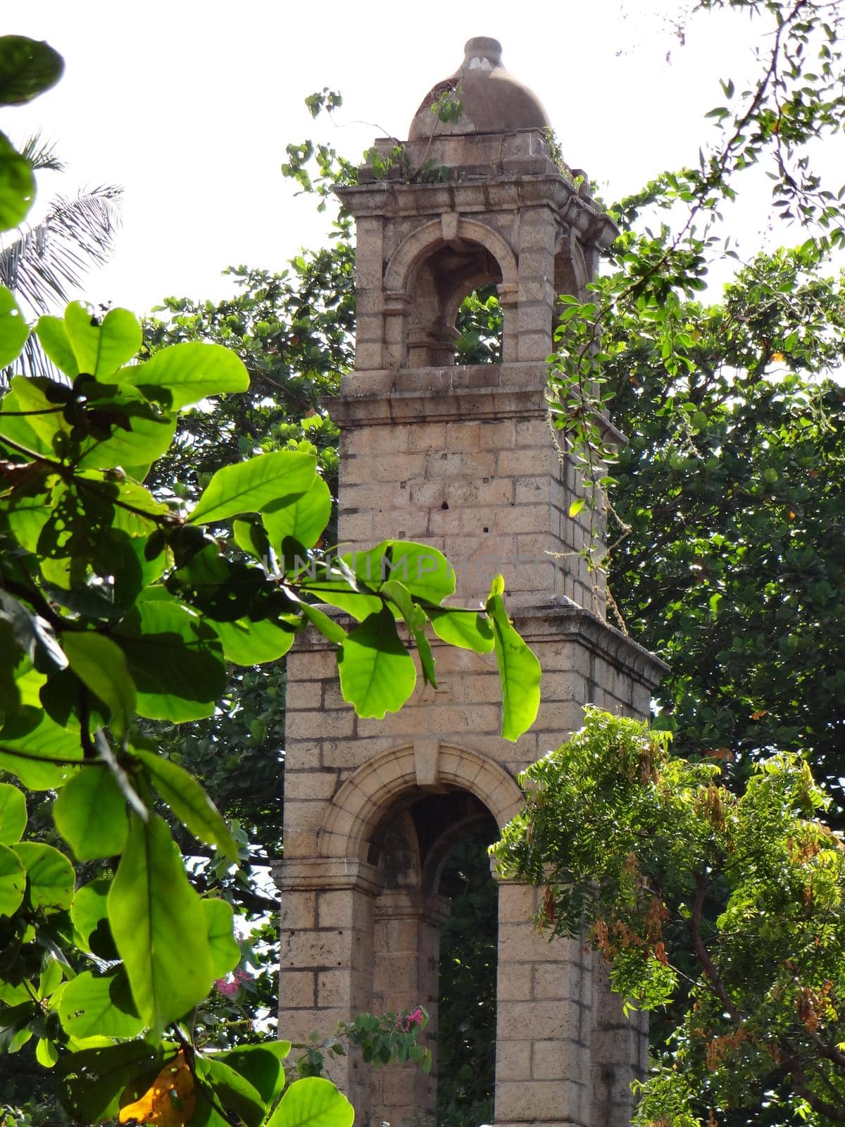 Tower of the abandoned Negombo fort, Sri Lanka.