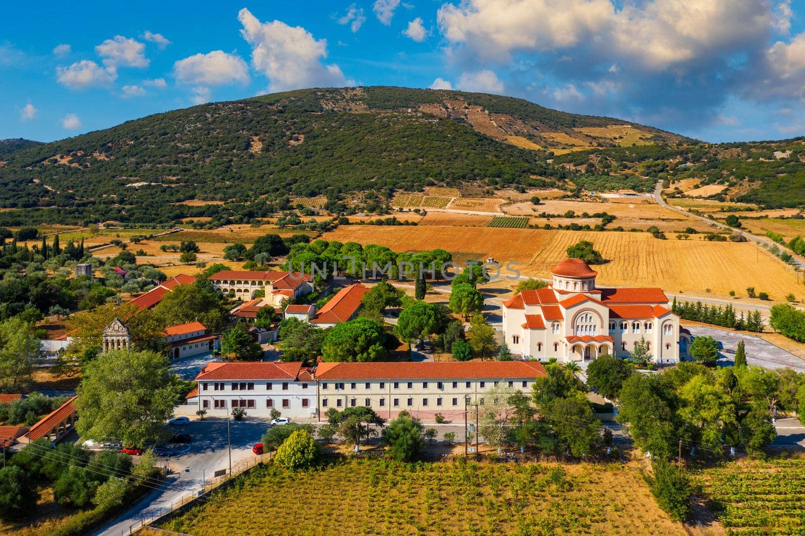 Monastery of Agios Gerasimos on Kefalonia island, Greece. Sacred Monastery of Agios Gerasimos of Kefalonia, Greece.