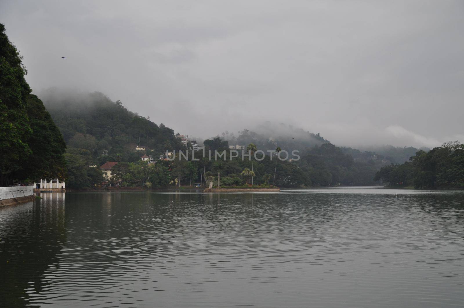 View on Kandy Lake in Sri Lanka by Capos