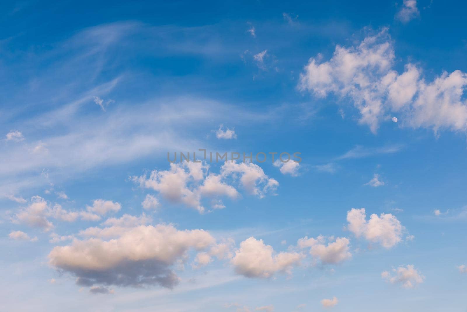 Clouds and blue sky background. Blue sky background with clouds. Beautiful clouds with blue sky background. Nature weather, cloud blue sky and sun.