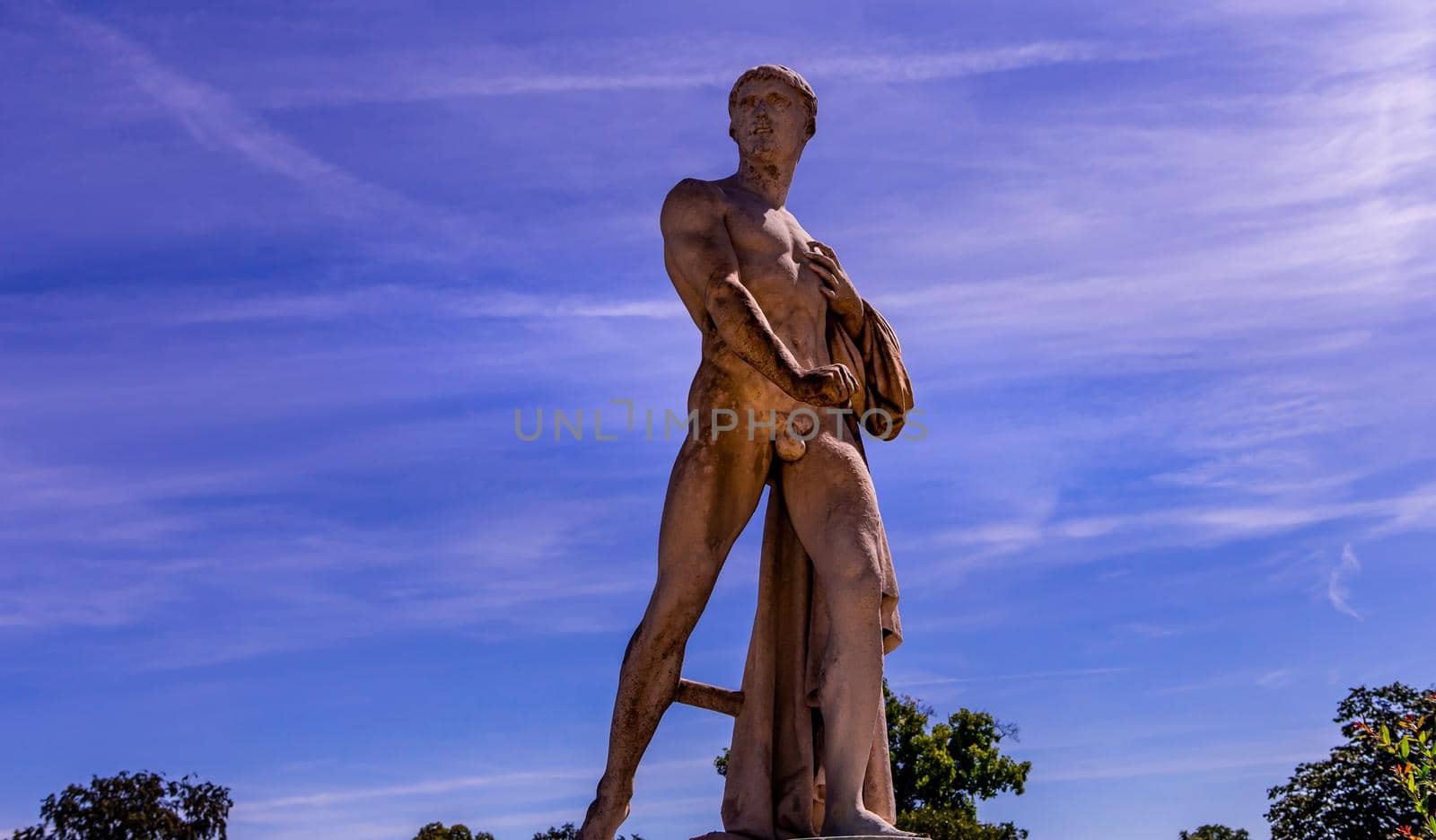 COMPIEGNE, FRANCE, AUGUST 13, 2016 : statue in gardens of chateau de Compiegne, august 13, 2016 in Compiegne, Oise, France