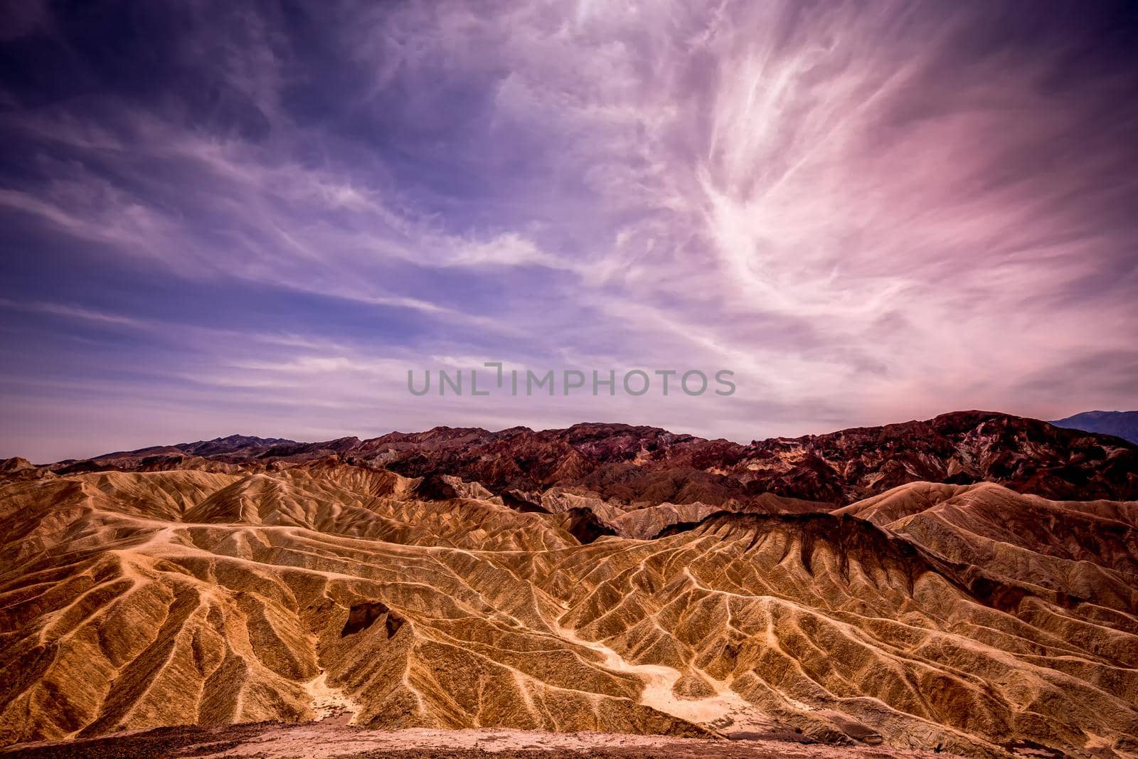 Zabriskie point, death valley, california, usa by photogolfer