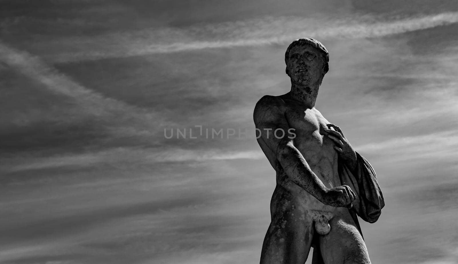 COMPIEGNE, FRANCE, AUGUST 13, 2016 : statue in gardens of chateau de Compiegne, august 13, 2016 in Compiegne, Oise, France