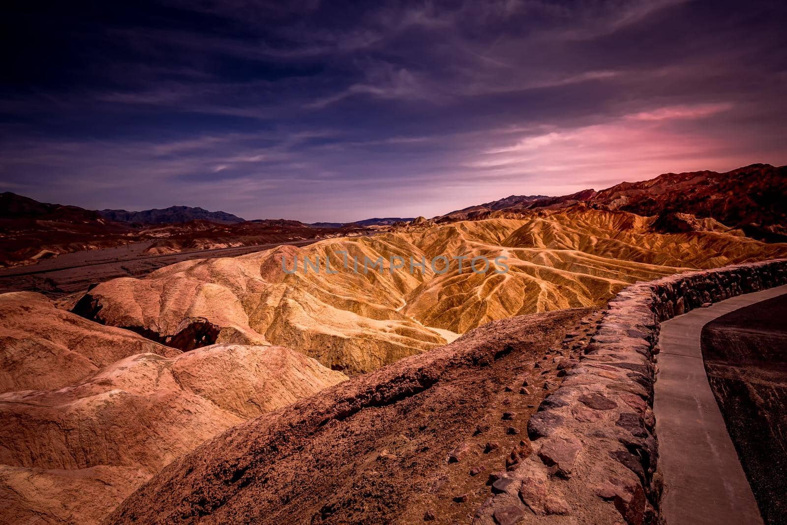 Zabriskie point, death valley, california, usa by photogolfer