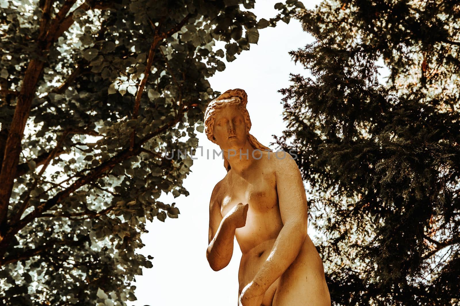 COMPIEGNE, FRANCE, AUGUST 13, 2016 : statue in gardens of chateau de Compiegne, august 13, 2016 in Compiegne, Oise, France