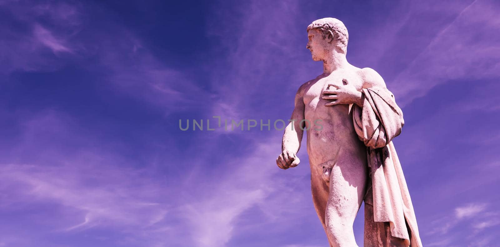 COMPIEGNE, FRANCE, AUGUST 13, 2016 : statue in gardens of chateau de Compiegne, august 13, 2016 in Compiegne, Oise, France