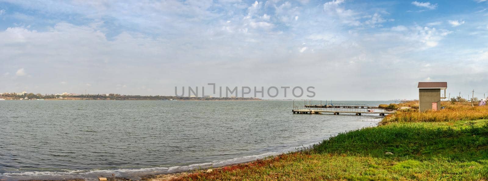 29.10.2020. Sergeevka resort in Odessa region, Ukraine, on a sunny autumn morning