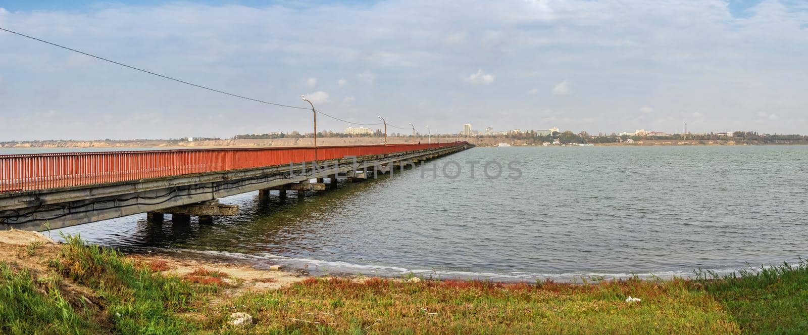 29.10.2020. Sergeevka resort in Odessa region, Ukraine, on a sunny autumn morning