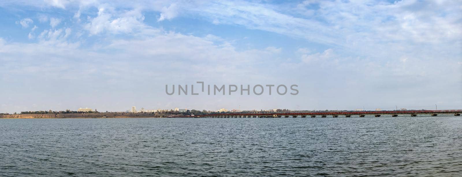 29.10.2020. Sergeevka resort in Odessa region, Ukraine, on a sunny autumn morning