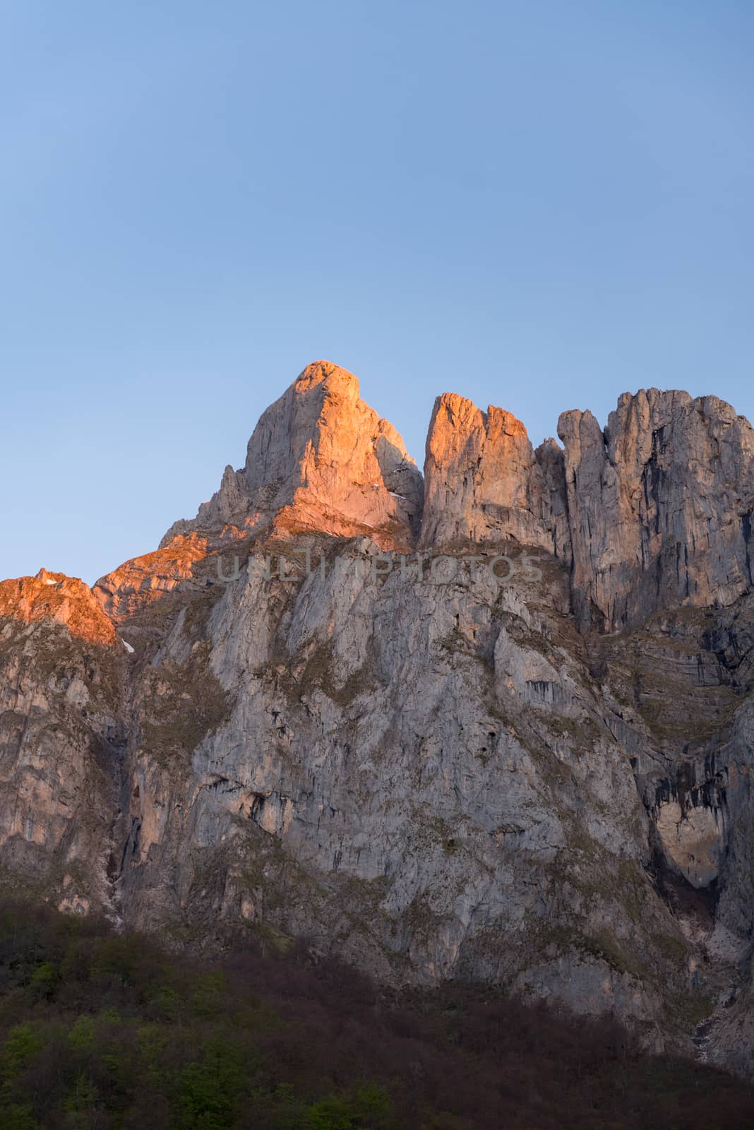 Picos de Europa mountains next to Fuente De village Cantabria Spain by martinscphoto