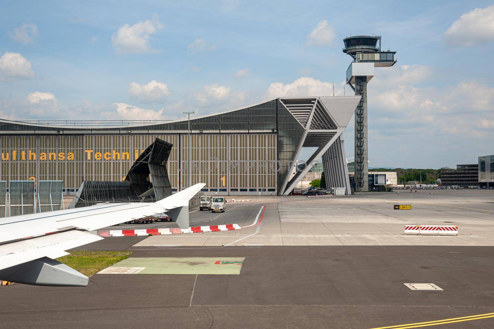 05/26/2019. Frankfurt Airport, Germany. Lufthansa Technik hangar. Operated by Fraport and serves as the main hub for Lufthansa including Lufthansa City Line and Lufthansa Cargo. by Qba