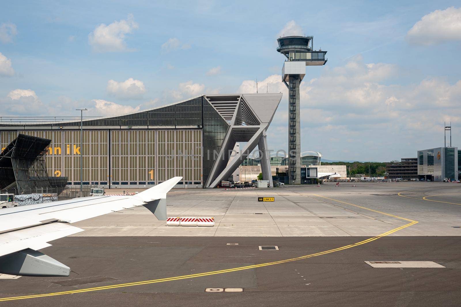 05/26/2019. Frankfurt Airport, Germany. Lufthansa Technik hangar. Operated by Fraport and serves as the main hub for Lufthansa including Lufthansa City Line and Lufthansa Cargo. by Qba