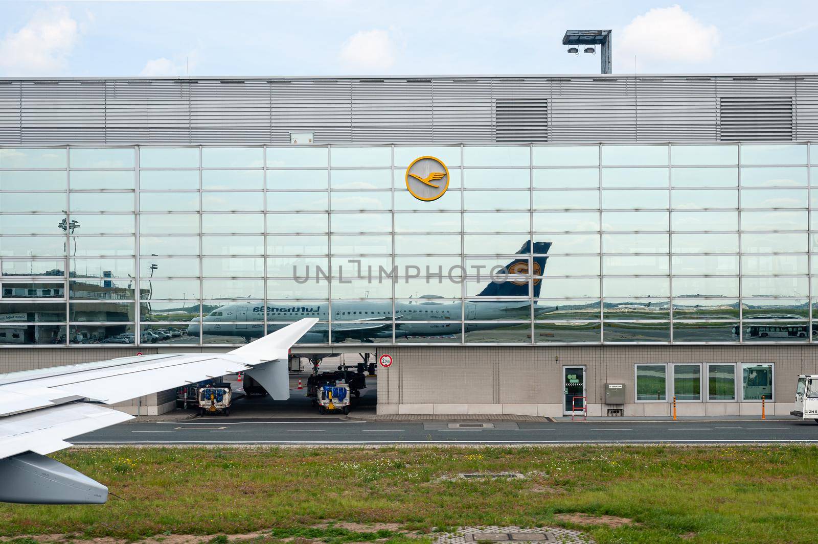 05/26/2019. Frankfurt Airport, Germany. Operated by Fraport and serves as the main hub for Lufthansa including Lufthansa City Line and Lufthansa Cargo and Lufthansa Technik.