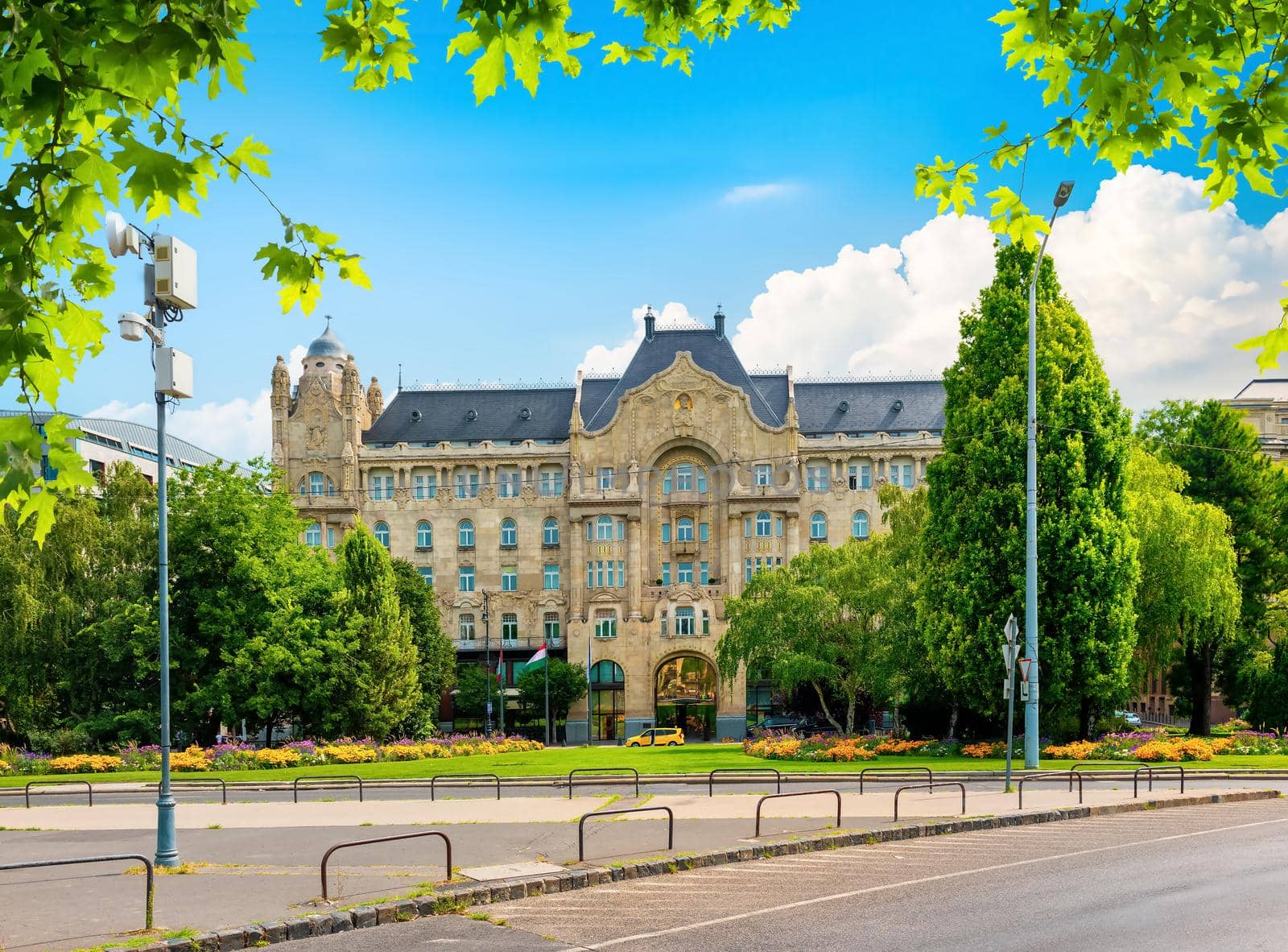 Beautiful Gresham Palace by day, Budapest, Hungary