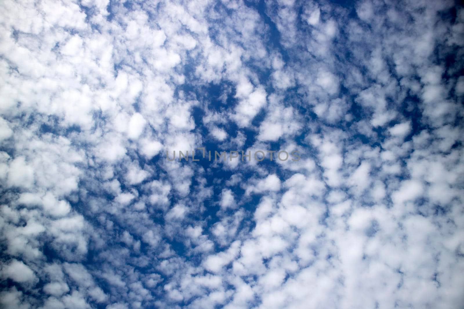 Photo shoot of the composition of the clouds in a blue sky 