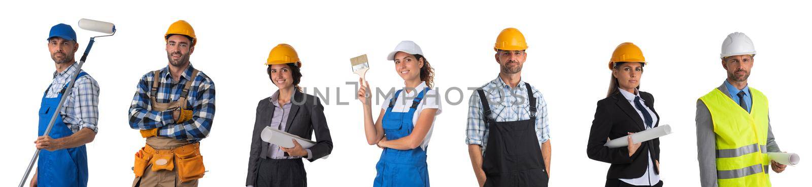 Set of professional workers by ALotOfPeople