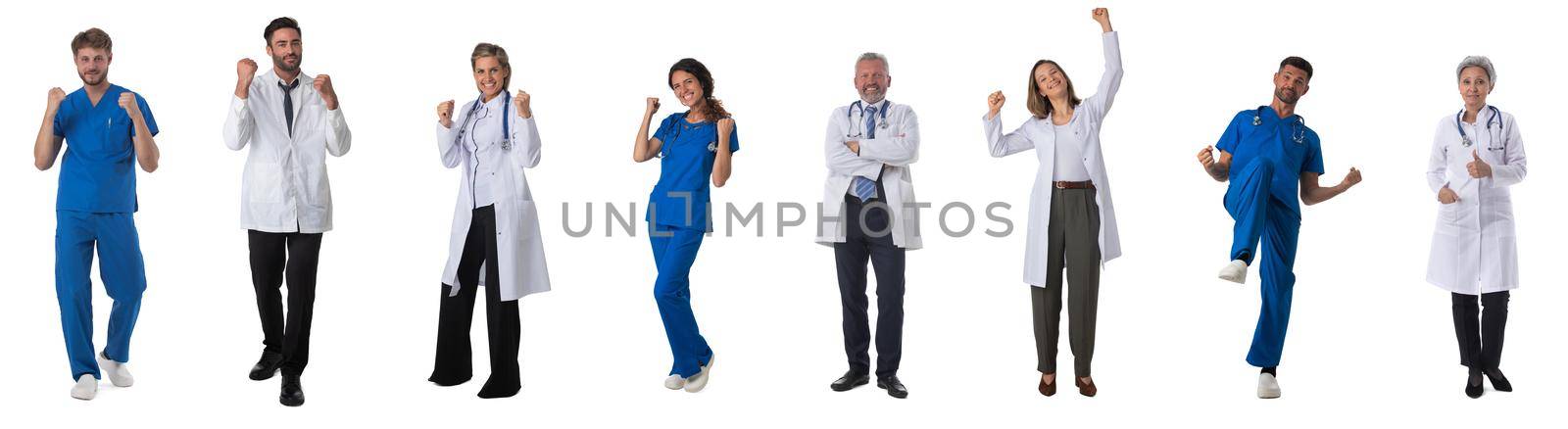 Medical staff set on white by ALotOfPeople